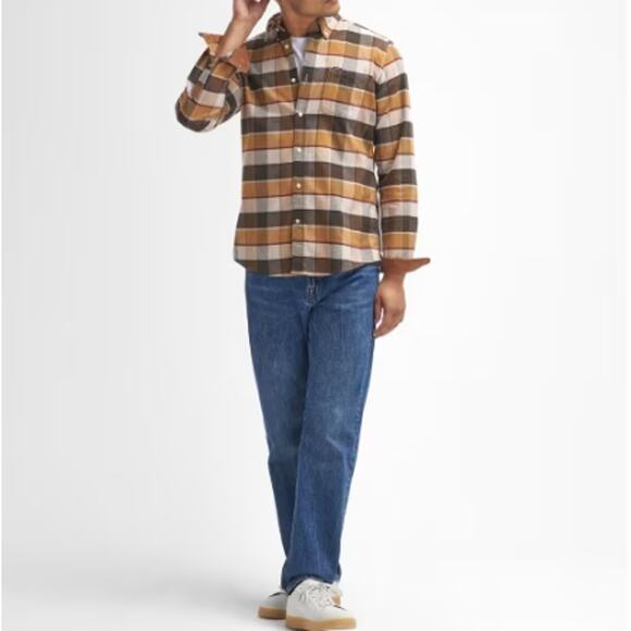 Barbour Men's Valley Tailored Checked Shirt Size L - Picture 10 of 11